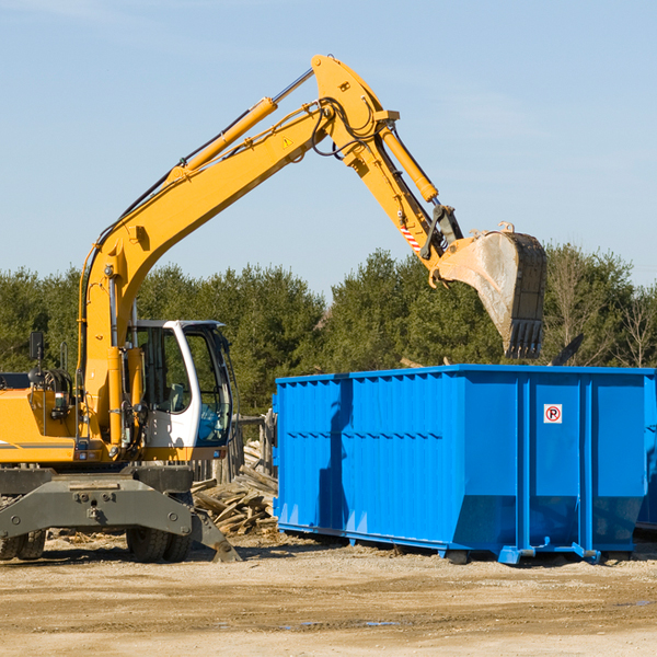 what size residential dumpster rentals are available in Leroy MI